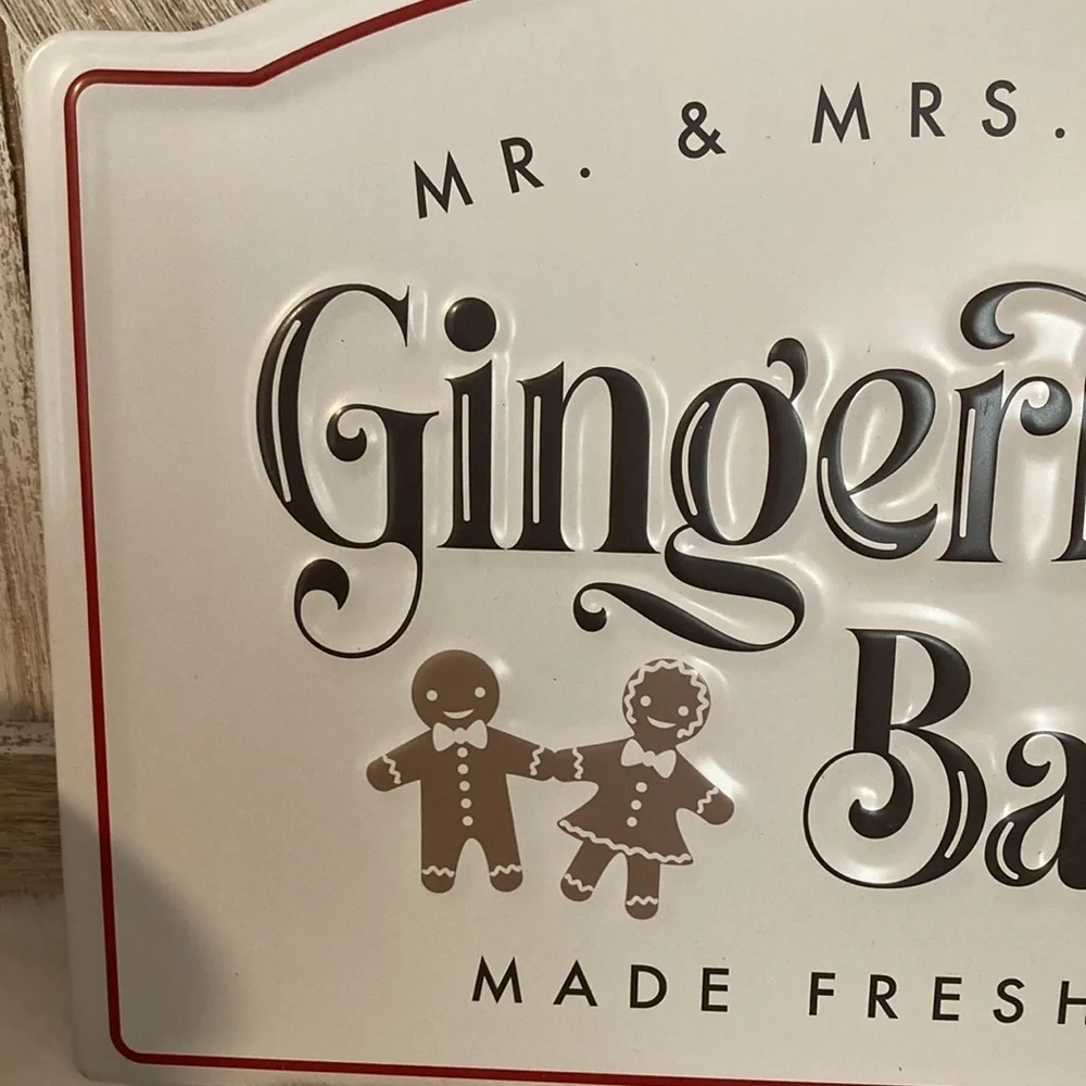 Target BP Christmas 2023 Gingerbread Bakery Metal Sign